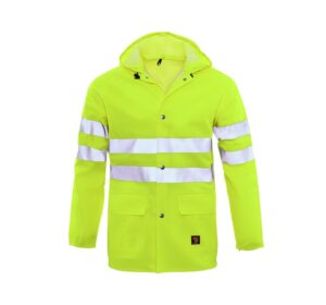 Jachetă impermeabilă probaltic fluorescent