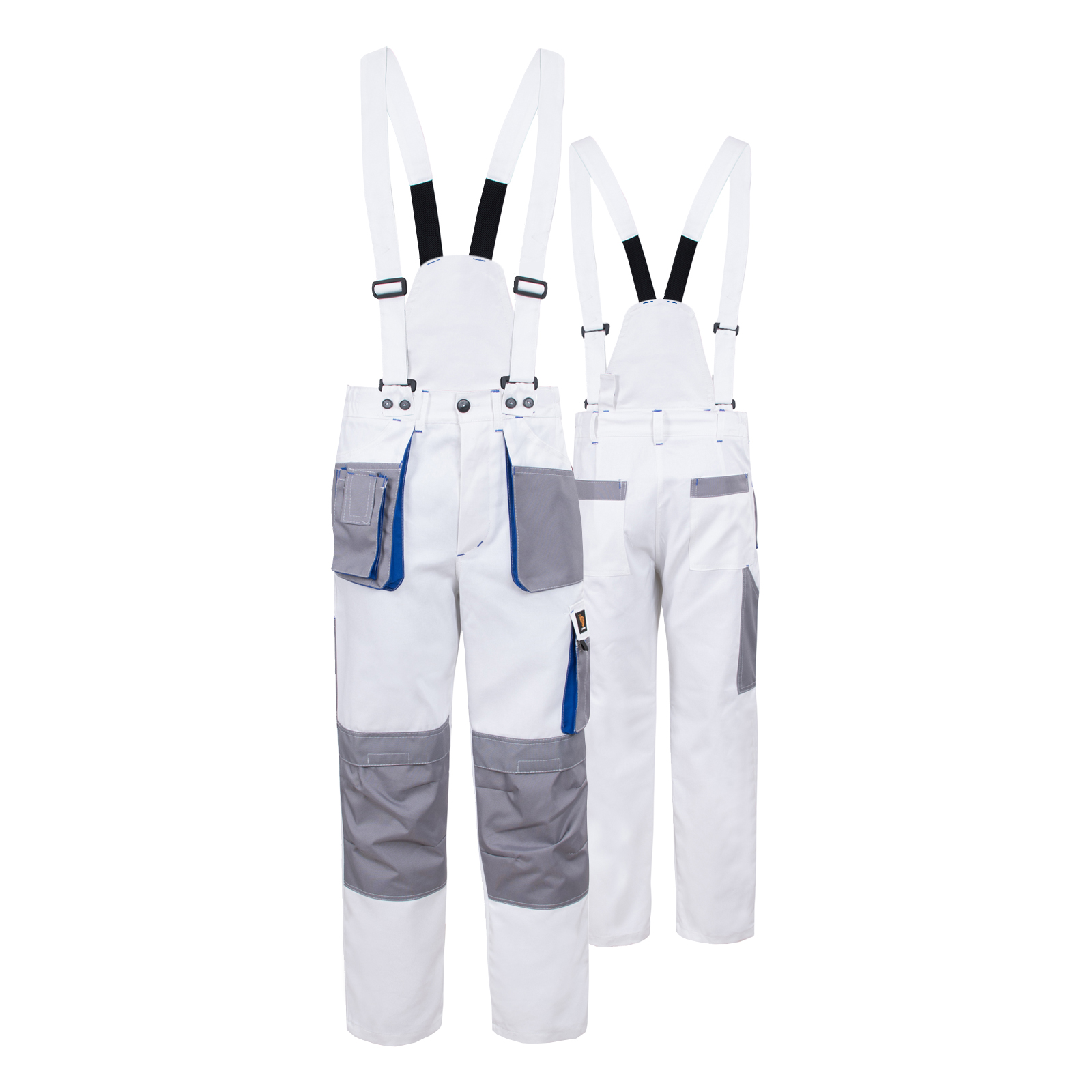 Salopeta de lucru Proman dual cotton 250 albi