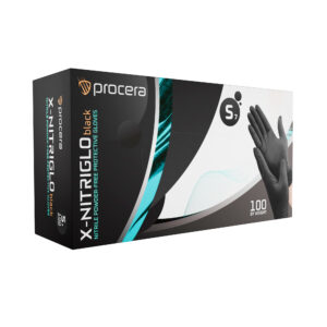 Mănuși nitrilice negre X-NitriGlo Black