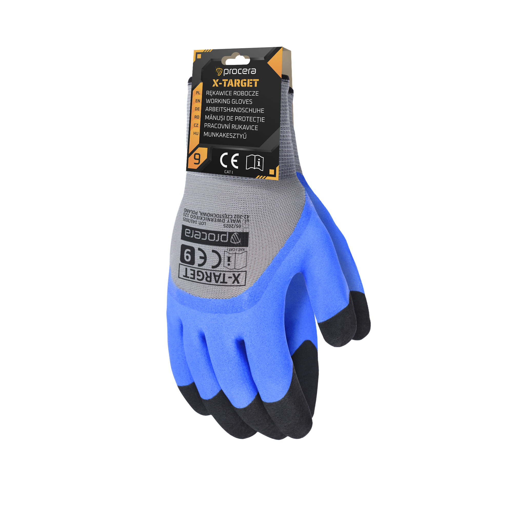 Mănuși de protecție X-Target – acoperire dublă cu latex