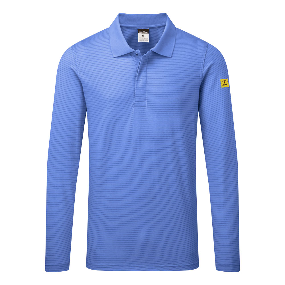 Anti-Static ESD Polo Shirt L/S