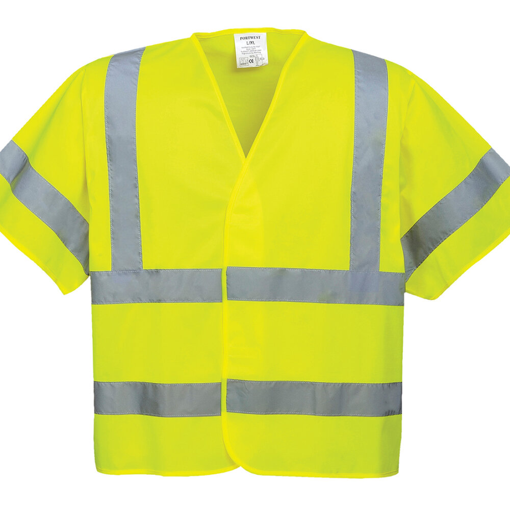 Vesta cu maneci Scurte Hi-Vis