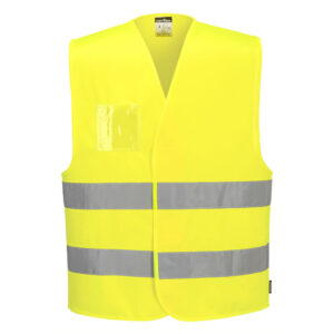 Hi-Vis Two Band Dual ID Holder Vest
