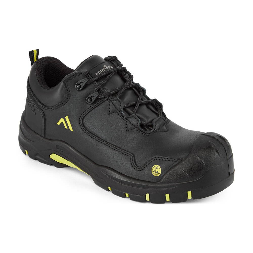 Composite Action Leather Low Shoe S3S ESD HRO SR SC FO