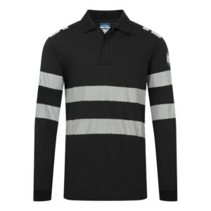 PW3 Modaflame Knit FR Long Sleeve Polo Shirt
