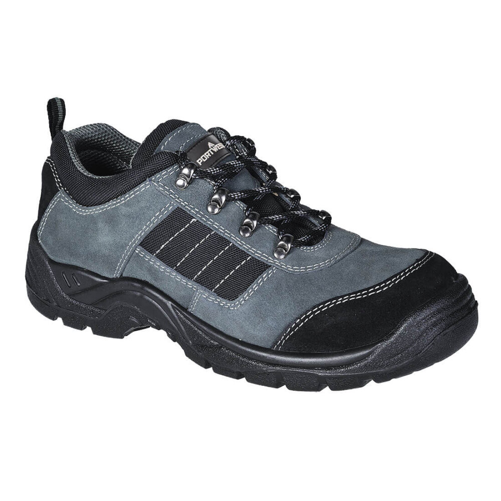 Steel Cow Suede Leather Low Shoe S1P SR