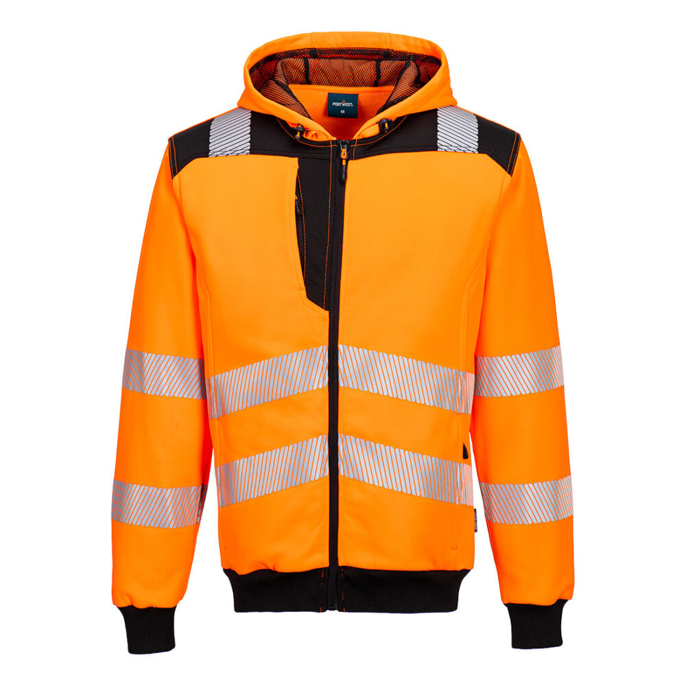 Hanorac cu fermoar PW3 Hi-Vis