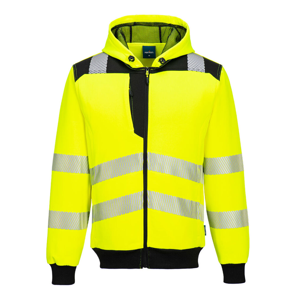 Hanorac cu fermoar PW3 Hi-Vis