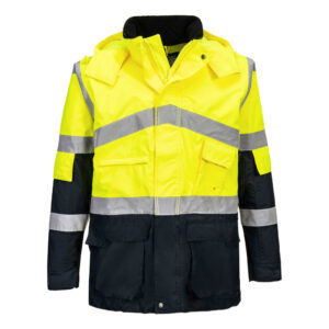 Hi-Vis Breathable Contrast Rain Jacket