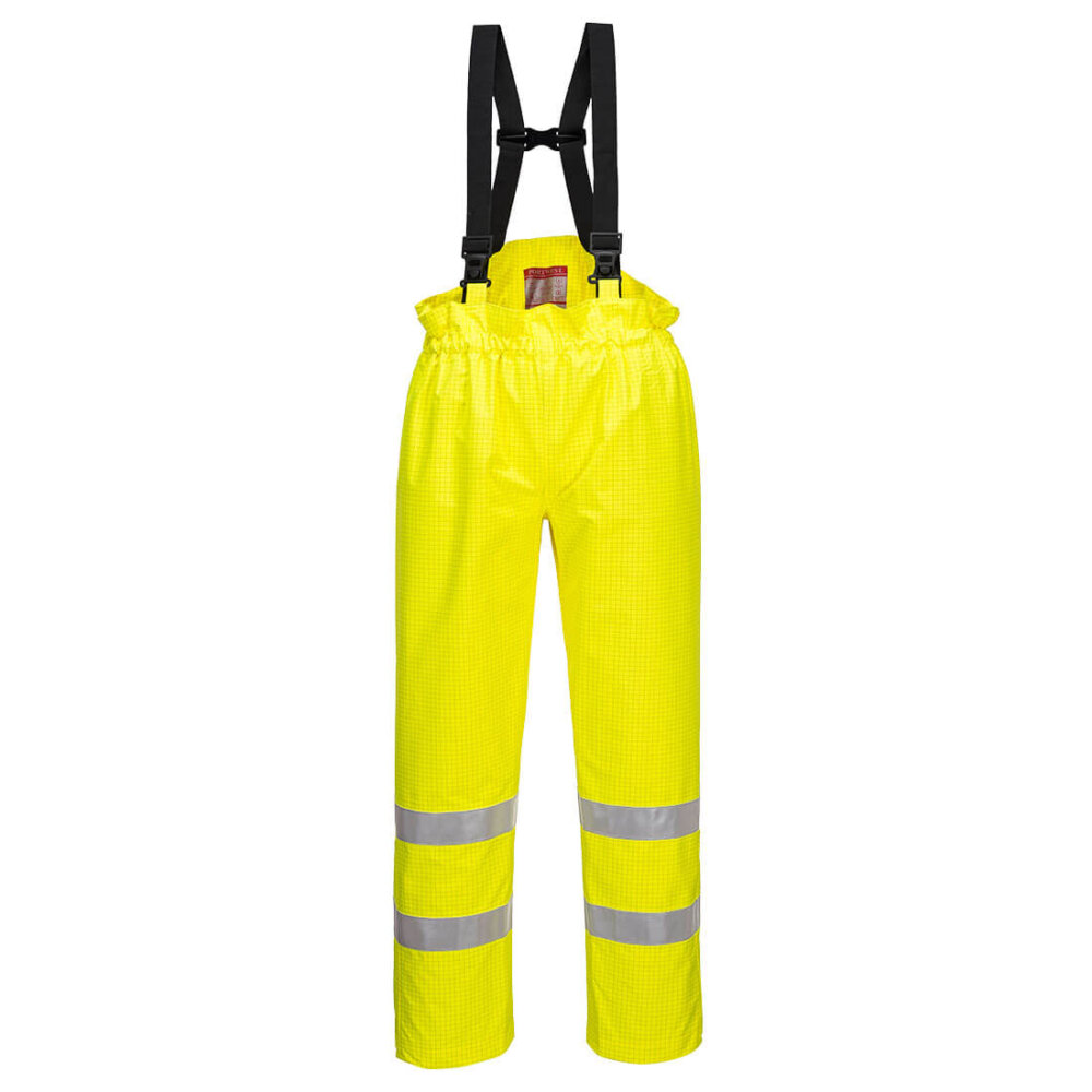 Pantaloni HI VIS Bizflame Rain Hi Vis Captusiti Ignifugi Antistatici