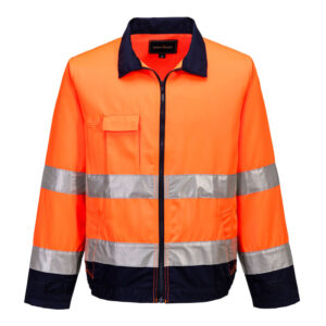 Madrid Hi-Vis Contrast Bomber Jacket